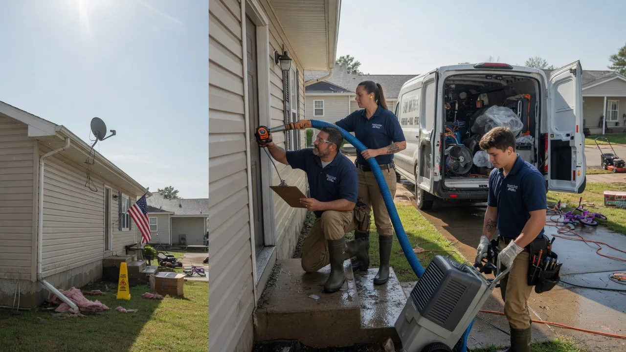 Ceiling Water Damage Restoration in Simsboro, LA near me